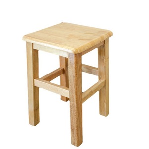 Taburete cuadrado de madera maciza, muebles pequeños para sala de estar, asiento de madera duradero para uso en interiores - Product Image 1