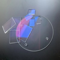 Disque de lentille en verre saphir plat avec revêtement optique AR OEM pour applications de lumière visible