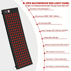 Panneau de luminothérapie rouge étanche IP65 pour sauna, 630nm 660nm 810nm 830nm 850nm 940nm 1060nm, pour sauna et usage domestique - Product Image 2