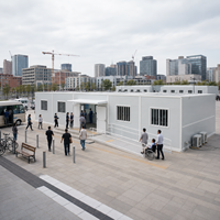 Module de projet 40 pieds, utilitaire, prêt à l'emploi, livraison rapide par lots, pour bureaux publics, maisons préfabriquées modulaires, maison conteneur préfabriquée pliable