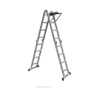 <span class=keywords><strong>Escalera</strong></span> Plegable de Aluminio Multiusos con Bisagra <span class=keywords><strong>Pequeña</strong></span>, Escaleras Interiores y Exteriores - Product Image 1