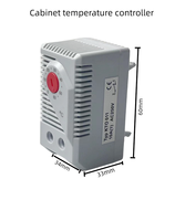 KTO011 Commutateur de régulateur de température mécanique KTS011 Boîtier de ventilateur de commande Support OEM et ODM personnalisable