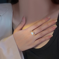 Bagues de fiançailles en forme de cœur pour femmes, en argent sterling 925, avec moissanite taille coussin VVS, bagues de promesse de mariage, style romantique