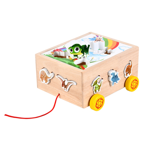 Деревянная развивающая игрушка-головоломка Elisyia: «Рыбалка» и «Ловля червей» с фруктовым дизайном для детей 2-13 лет - Product Image 1