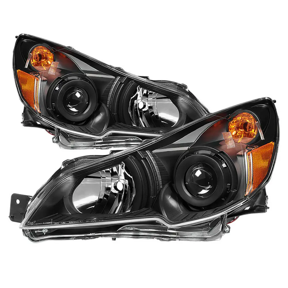 Luces de coche aptas para Subaru Legacy 2010 2011 2012 Sport negro reemplazo de lámparas de faros