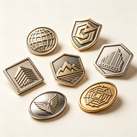 Badges personnalisés en métal électroplaqué avec logo pour événements d'entreprise, cadeaux pour le personnel, souvenirs de conférence et promotion de marque, étiquettes nominatives