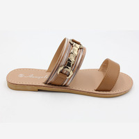 Chaussures pour femmes tendances, nouvelles arrivées, sandales imprimées au design optimal, sandales pour femmes avec logo, prêtes à être expédiées, en stock