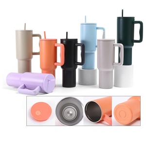 40oz Tumbler với xử lý và rơm Nắp | cup chủ thân thiện cách điện thép không gỉ du lịch Mug Halloween G25-604 - Product Image 2