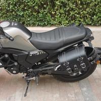 Pour CBF190TR : Sacoche latérale pratique en cuir PU avec bagage arrière pour motos