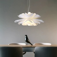 Lustre moderne à LED en forme de fleur pour la maison, le restaurant ou le bar, style simple pour la décoration intérieure de la chambre et de la salle à manger
