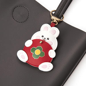 พวงกุญแจ<span class=keywords><strong>หนัง</strong></span>รูปกระต่ายน่ารักนำโชคทำจาก<span class=keywords><strong>หนัง</strong></span> PU แบบกำหนดเองได้ - Product Image 4