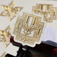 Autocollant personnalisé en feuille d'or en relief haut de gamme de luxe étiquettes d'emballage d'étiquettes d'impression personnalisées