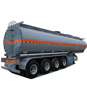 공장 오일 트럭 트레일러 사용 3 차축 45000l 원유 탱크 연료 탱커 판매