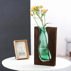 Nordic Pastoral Style <b>Log</b> Cabin-inspired Glass Vase - Product Image 6