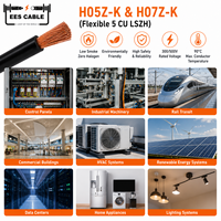 Câble électrique flexible H05Z-K 300/500V & H07Z-K 450/750V 5 CU LSZH pour usage domestique, sans halogène, faible émission de fumée, 1,5 2,5 0,5 1MM2