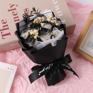 Ramo <span class=keywords><strong>de</strong></span> Rosas para el Día <span class=keywords><strong>de</strong></span> San Valentín 2025, 9 Rosas, Flores Eternas, Regalo para Novias, Madres, Día <span class=keywords><strong>de</strong></span> San Valentín, Mini Flores Secas - Product Image 5