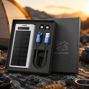Coffret cadeau station d'énergie solaire avec horloge et haut-parleur – Électronique extérieure moderne pour la Journée de la Terre - Product Image 3