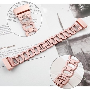 ShanHai – <span class=keywords><strong>Bracelet</strong></span> de rechange en métal pour <span class=keywords><strong>Fitbit</strong></span> <span class=keywords><strong>Charge</strong></span> 4 bandes/<span class=keywords><strong>Charge</strong></span> <span class=keywords><strong>3</strong></span> SE pour femmes, <span class=keywords><strong>Bracelet</strong></span> avec strass Bling - Product Image 5