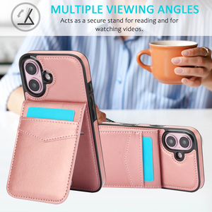Funda Magnética para Teléfono con Ranuras para Tarjetas, Tipo Bandolera, Ideal para Viajes, para 17/17 Pro Max/16 Pro Max/16, de Cuero PU, con <span class=keywords><strong>7</strong></span> Ranuras para Tarjetas, Resistente a Impactos - Product Image 5