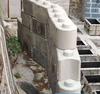 Moule à blocs Lego pour le béton, acier robuste, forme de bloc de béton, mur à empilage sec, taille personnalisée 3-4 pouces