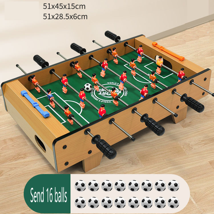 03_Six-pole table football gives you 16 balls and 98