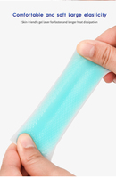 Patch de refroidissement en gel pour bébés, enfants et adultes, sans médicament, pour la frontière, soulagement de la fièvre, des maux de tête et des migraines, doux et élastique