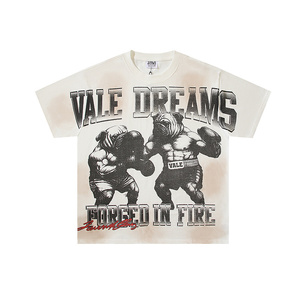 Nouveauté 2026 – <span class=keywords><strong>T</strong></span>-shirts unisexes LY <span class=keywords><strong>Palm</strong></span> Angel Broken Bear Cartoon, coupe ample, manches courtes, printemps-é<span class=keywords><strong>t</strong></span>é, pour couples, pur coton 240g - Product Image 5