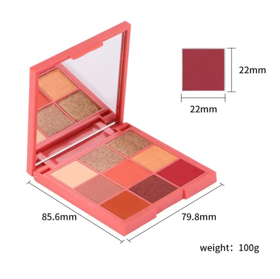 Private Label Makeup Make Your Own Glitter Nude Eye Shadow Macaron Colorful Pallet Vendor Custom Eyeshadow Palette