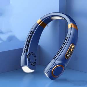 Produit promotionnel 2025, ventilateur de cou avec lumières d'ambiance colorées, 1800 mAh, pour motiver les employés au bureau - Product Image 6