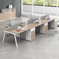 Ensemble de bureau et chaise en MDF pour employés, poste de travail durable, minimaliste et moderne