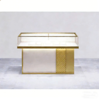 Vitrine de présentation de bijoux en acier inoxydable de luxe, éclairage LED, étanche, écologique, durable, de haute qualité
