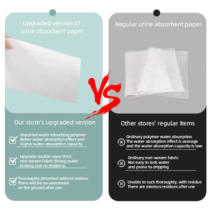 Papier absorbant jetable à séchage rapide pour l'urine des animaux, tapis d'entraînement anti-fuite pour chiots, adapté aux chats, chiens et autres animaux de compagnie - Product Image 5