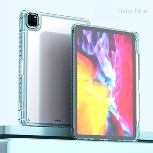 Funda Transparente de Acrílico Anti-doblez para <span class=keywords><strong>iPad</strong></span> con Ranura para Lápiz, Recorte para el Logotipo, Protección Contra Caídas, Compatible con <span class=keywords><strong>iPad</strong></span> 10.ª Generación, <span class=keywords><strong>Pro</strong></span> 11, <span class=keywords><strong>Pro</strong></span> 12.9 - Product Image 1