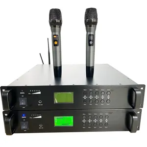 扩音系统音频功率放大器1000W 2000W 3000W 4000W 5000W 6000W专业功率放大器，带无线超高频麦克风