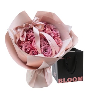 Bouquet éternel de roses Mobo, cadeau de <span class=keywords><strong>la</strong></span> Saint-Valentin, anniversaire, mariage, savon de luxe en poudre douce de haute qualité, style INS, LED, confession - Product Image 2