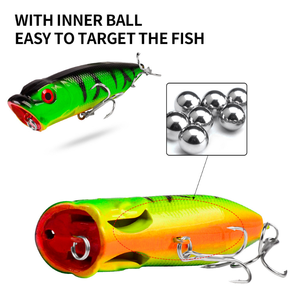 <span class=keywords><strong>AliEXPRESS</strong></span> Vente Flash 11g 7.3cm Leurre flottant ABS Popper Walker Wobbler pour la pêche au brochet et au black-bass, Leurre dur - Product Image 5
