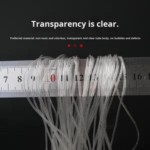 Tube capillaire transparent en PVC, actionneur, petite taille, tuyau souple en plastique pour équipement de pêche, résistant aux déchirures, 0,5/0,8/1/1,2/1,5/2 mm - Product Image 4