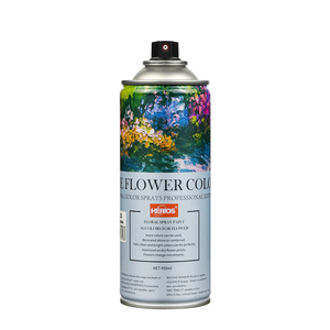 Aerosol de pintura de flores de secado rápido, 450ml, para flores frescas reales, Rosa Blanca - Product Image 3