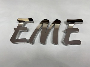 Custom 3D taglio Laser argento lettera in metallo <span class=keywords><strong>per</strong></span> affari parete esterna in acciaio inox segno di bordo luce parete ufficio Dec <span class=keywords><strong>per</strong></span> edifici - Product Image 5