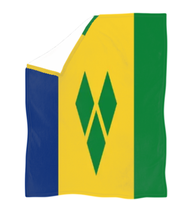 Couverture à drapeau de Saint-Vincent-et-les-Grenadines, adaptée aux lits, canapés, salons, bureaux, couverture réversible douce, confortable et légère