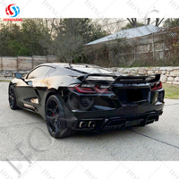 Diffuseur arrière en Fiber de carbone de marque Chaoshenghang adapté pour Chevrolet Corvette C8 accessoires lèvre de diffuseur arrière 2020 2021 2022 2023