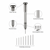 Lot de 10 mini-forets HSS en acier allié de 5 mm pour le travail du bois DIY avec design torsadé