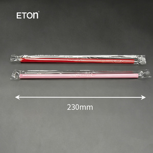 Pajitas de plástico desechables al por mayor de 210 mm en forma de corazón rosa para bebidas, ideales para San Valentín, bodas, fiestas y batidos. - Product Image 3