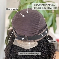 Perruque frontale transparente en dentelle 13x4 Inice Hair, densité 250%, sans colle, prête à porter, perruque vierge