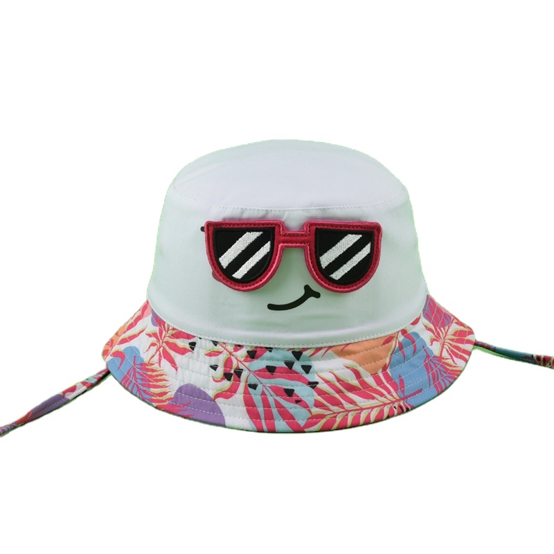 Панама с мультяшным принтом для маленьких детей, шляпа от солнца UPF 50 +, с широкими полями, для игр на свежем воздухе, для мальчиков и девочек