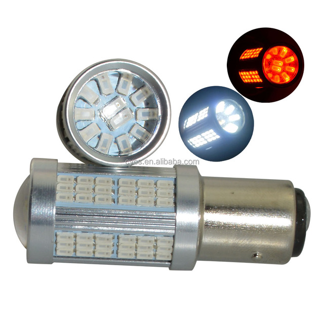 12V White Red 180-degree 1157 102LED 102SMD 3014 Bay15D Led Light Bulb New Car Turn Signal Led Brake Reversing Turn Stop Lights