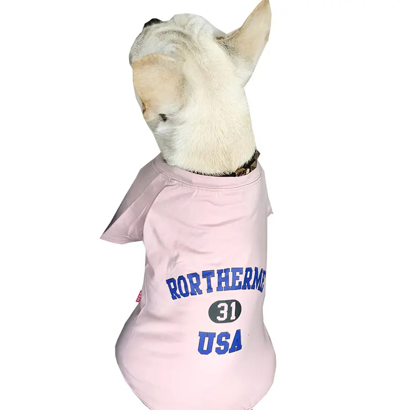 卸売ペット服春夏犬服ファッショナブルなプリント犬と所有者マッチング服人間のTシャツ