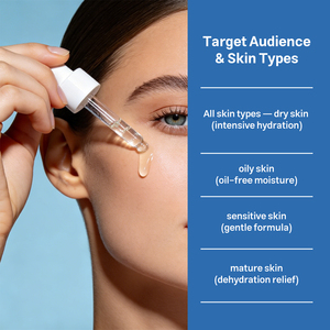 Sérum Hydratant Multi-Acide Hyaluronique 3D Personnalisé OEM, Hydratation Profonde, Repulpant, Réparation de la Barrière Cutanée, Soins du Visage, Produits de Soins de la Peau - Product Image 5