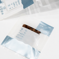 Sachets d'emballage pour herbes médicinales chinoises, scellés sur trois côtés avec fenêtre et encoche de déchirement, pour échantillons de thé et morceaux d'herbes