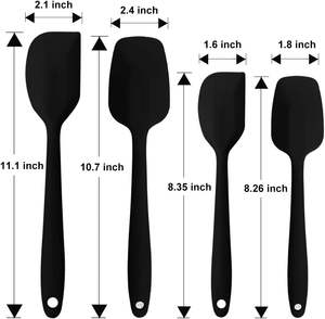 Ensemble de spatules en silicone de qualité supérieure, petit format, essentiel pour la cuisine, 5 pièces, résistantes à la chaleur, antiadhésives, flexibles, lavables au lave-vaisselle - Product Image 5